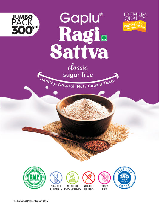 Gaplu Classic Ragi Sattva 300 GM – Sugar Free Healthy Baby Food
