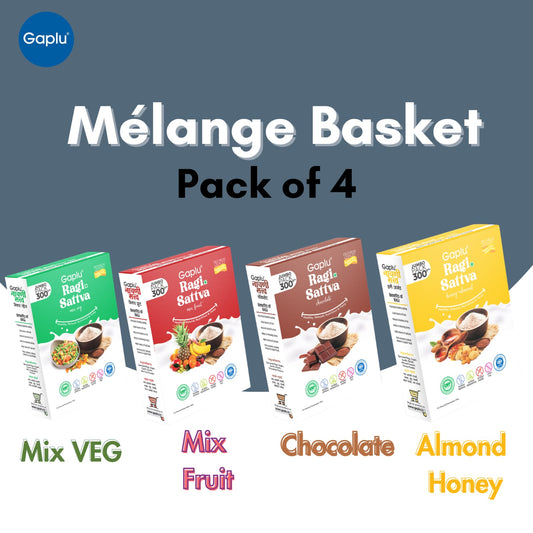 Gaplu Mélange Nutrition Basket – Pack of 4 Ragi Sattva