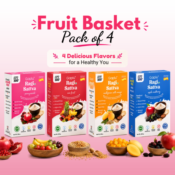 Gaplu Ragi Sattva Fruit Basket – Pack of 4