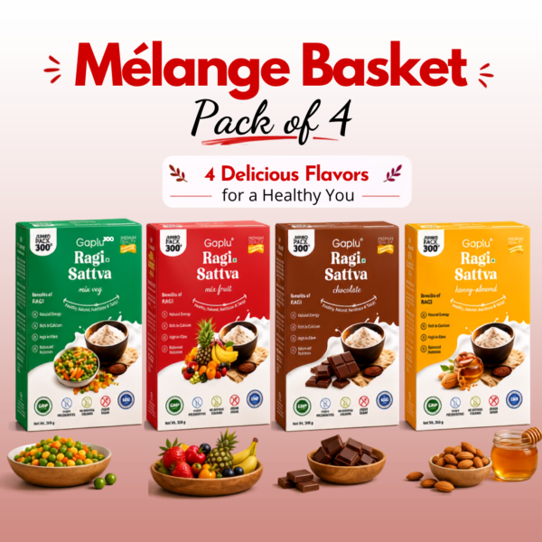 Gaplu Ragi Sattva Mélange Basket – Pack of 4